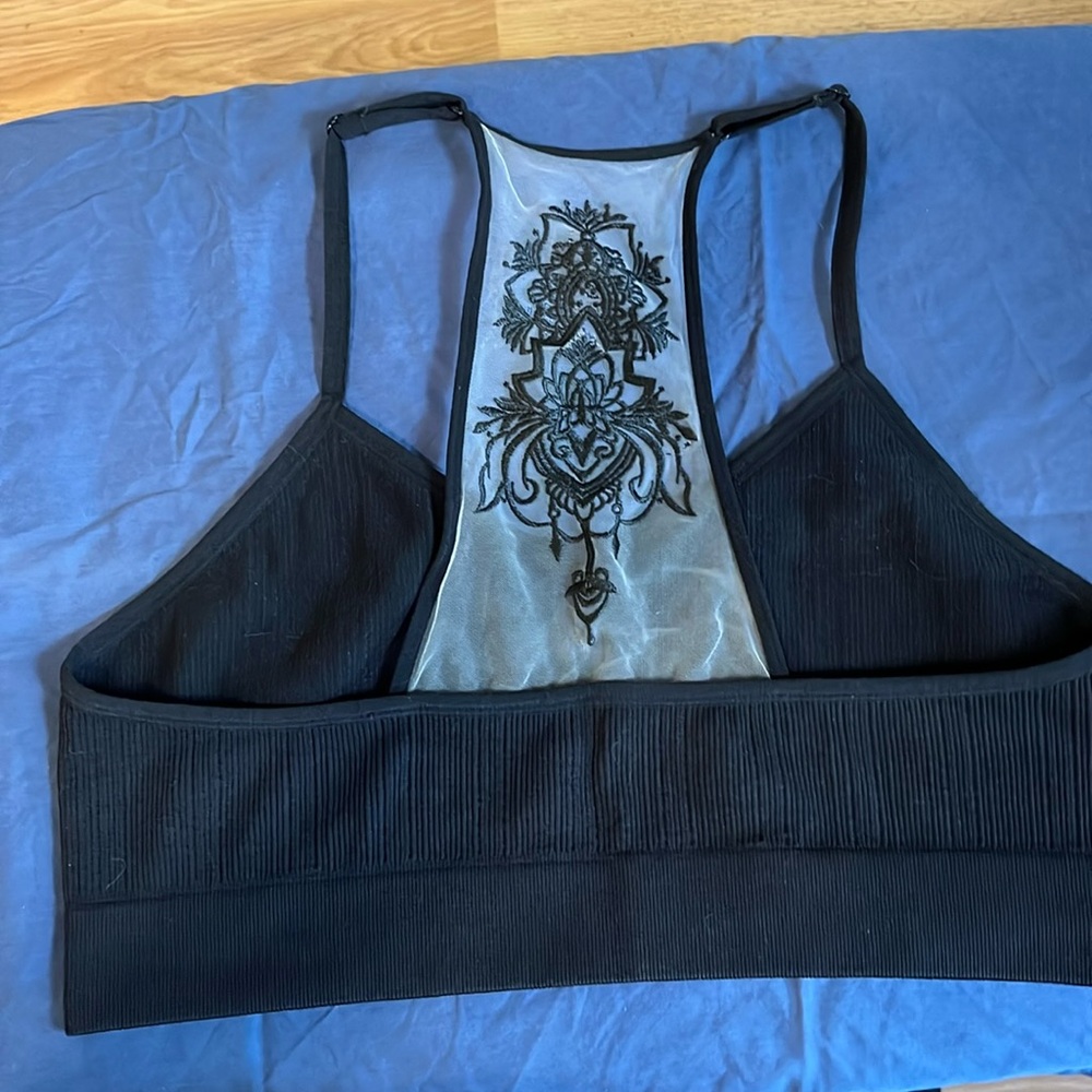 Size 2X/3X Bralette with mesh back detail